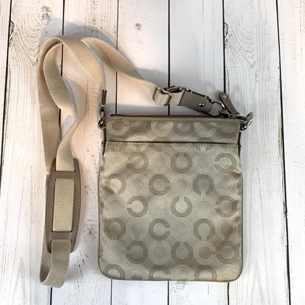Coach Madison Optical Art Swingpack Crossbody - Beige - Picture 2 of 10